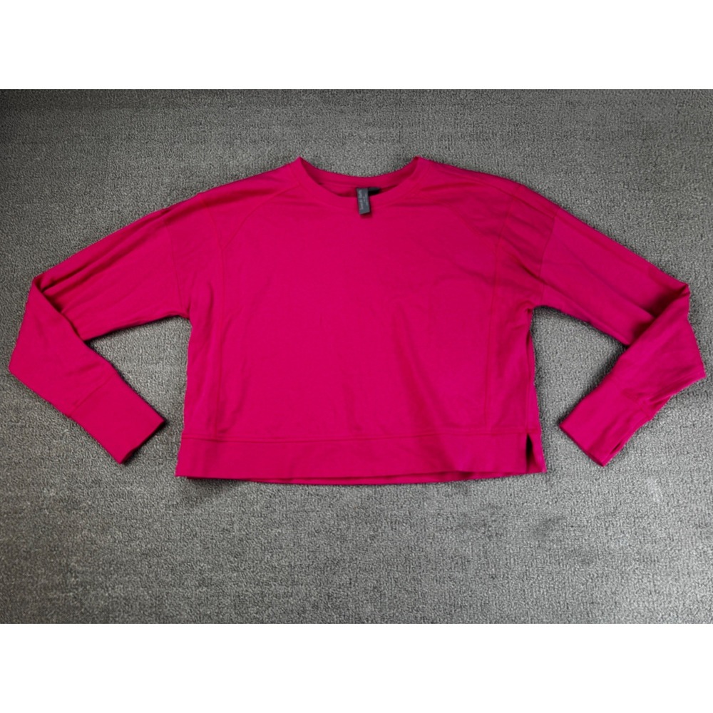 Sweaty Betty Sweatshirt 8 Medium Pink After Class Relaxed Fit Active Athleisure